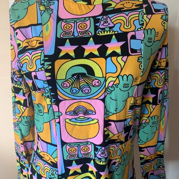 Nooworks Tonya Dress in Dreyfus Print Sz M Multicolor Art Teacher Maximalist - Picture 5 of 6